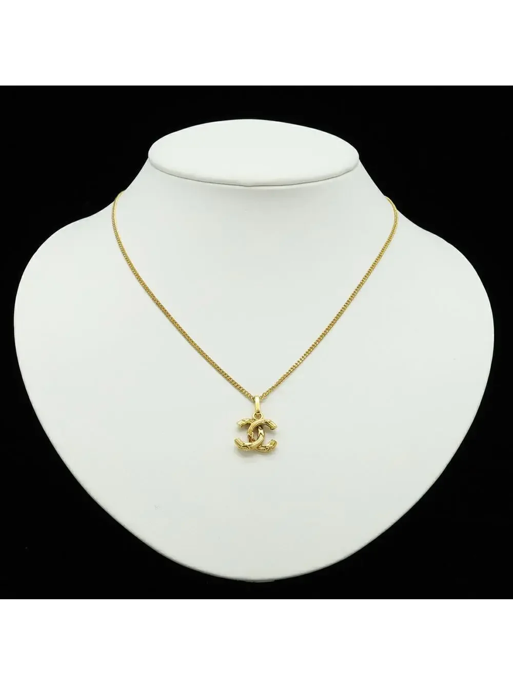 Chanel Cc Logo Chain Pendant Necklace #276085C70B
